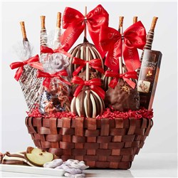 Premium Holiday Caramel Apple Gift Basket