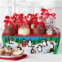 Snow Day Caramel Apple and Confections Gift Tray