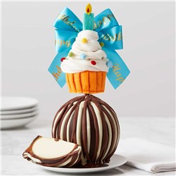 Triple Chocolate Happy Birthday Cupcake Jumbo Caramel Apple
